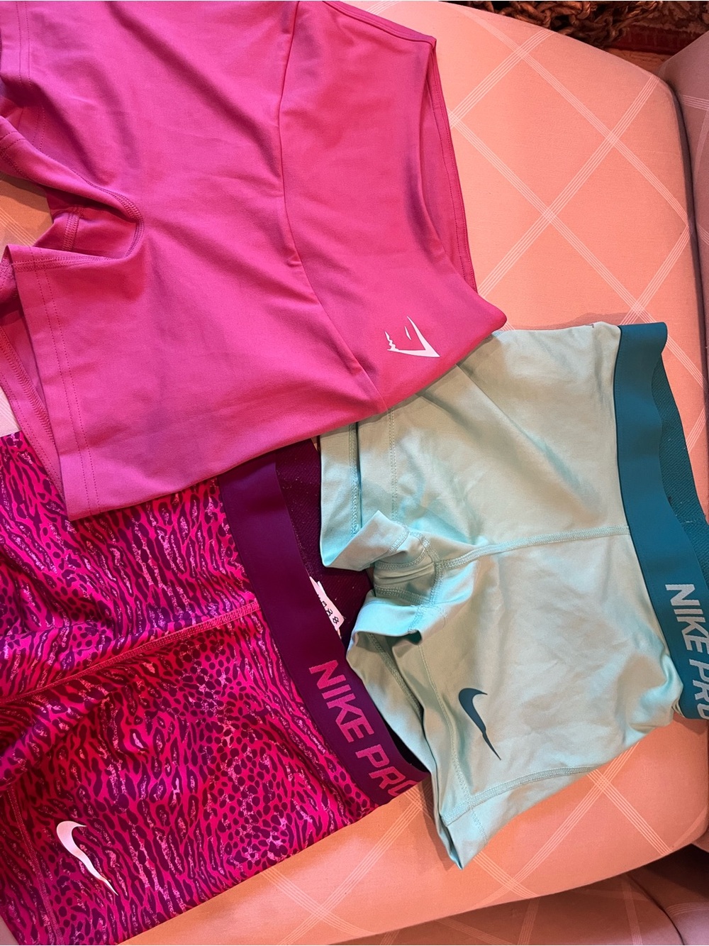 Nike and gymshark Lycra shorts all size S